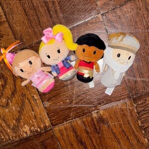 Hallmark Itty Bittys Lot – Set of 4 Mini Plush Characters